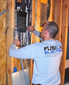 A Fusion Electric electrician