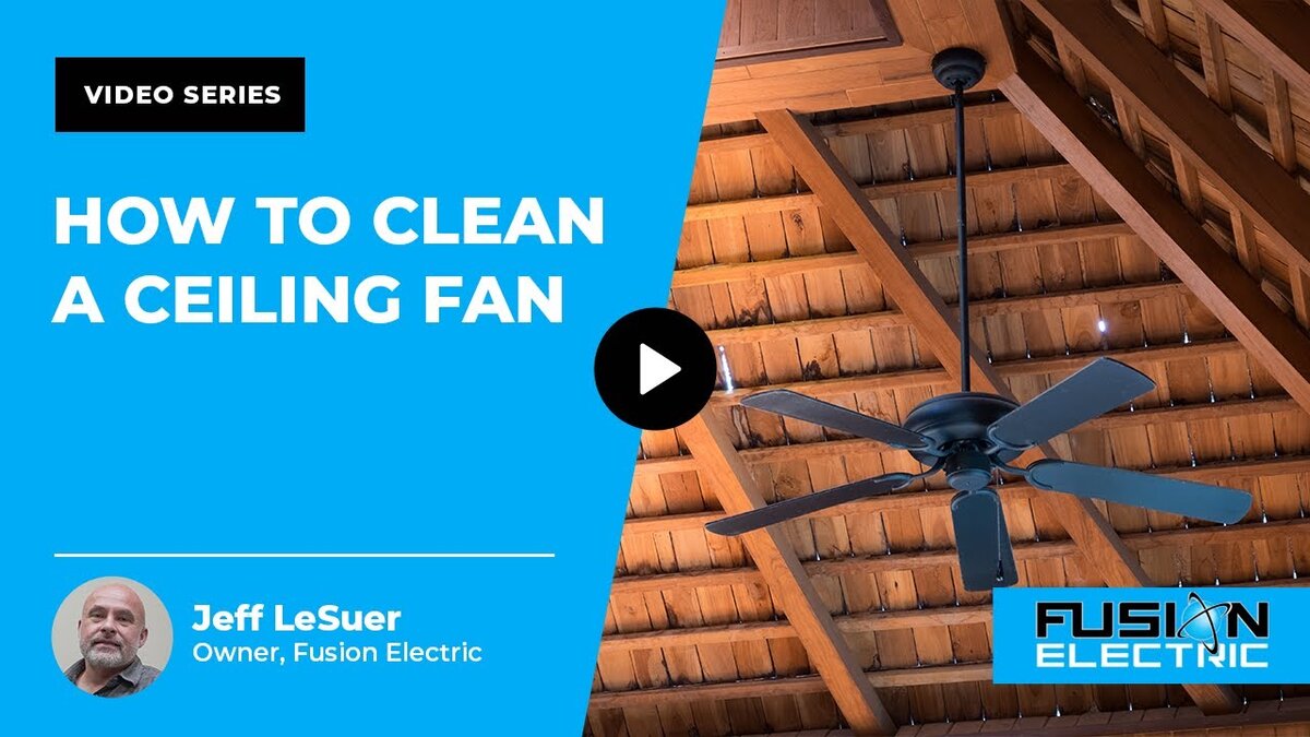 clean a ceiling fan